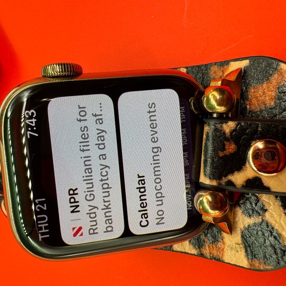 Apple Watch Series 8 GPS + Cellular, 41mm Gold Stainless Steel Case